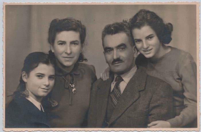Jakob Schotten and Ilonka and daughters Lisl left and Helga 1949 web